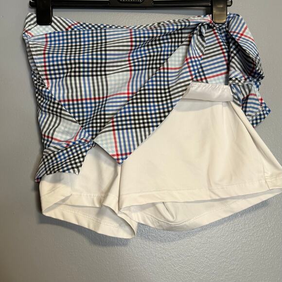 Lady Hagen Blue Plaid Athletic Skort 8 Golf Tennis - Picture 3 of 5